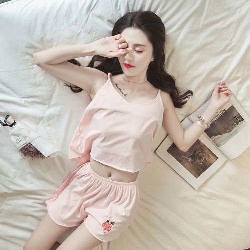 Pyjama pour femme en Coton à sans manches - Ref 2990862
