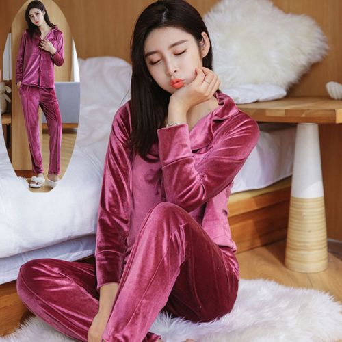Pyjama pour femme en Polyester à manches longues - Ref 2990866