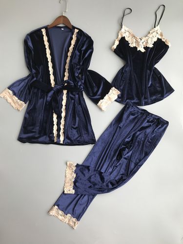 Pyjama pour femme en Polyester à neuf manches - Ref 2990877