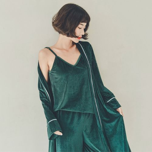 Pyjama pour femme en Coton à manches longues - Ref 2990890