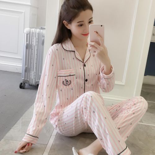 Pyjama pour femme en Coton à manches longues - Ref 2990910