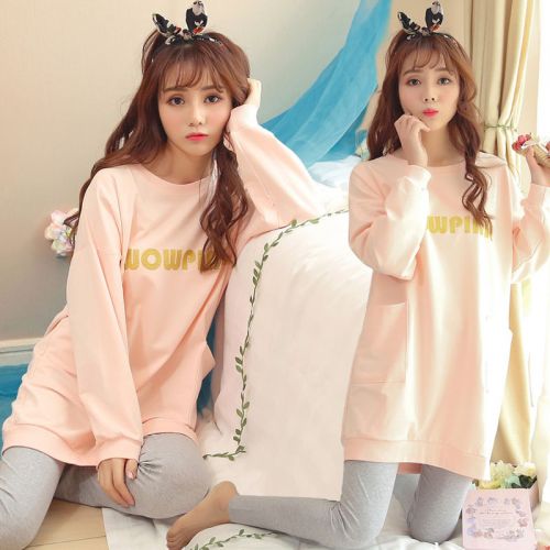 Pyjama pour femme en Coton à manches longues - Ref 2990916