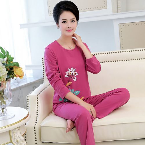 Pyjama pour femme en Coton à manches longues - Ref 2990933