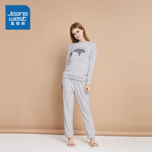 Pyjama pour femme JEANSWEST à manches longues - Ref 2991087
