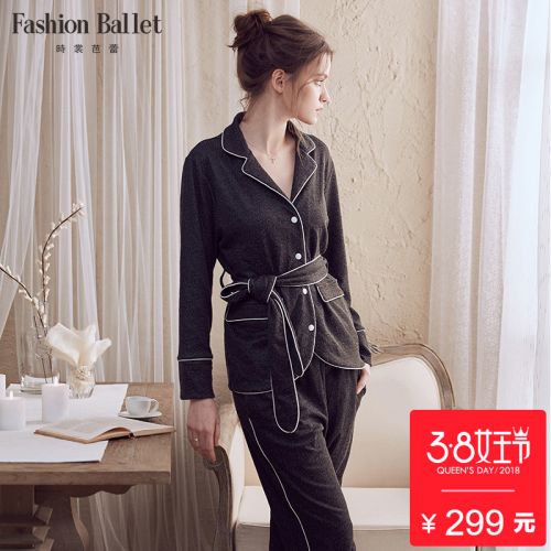 Pyjama pour femme FASHION BALLET DE MODE en Viscose à manches longues - Ref 2991212