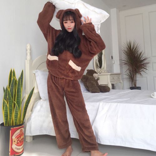Pyjama pour femme en Polyester à manches longues - Ref 2991225