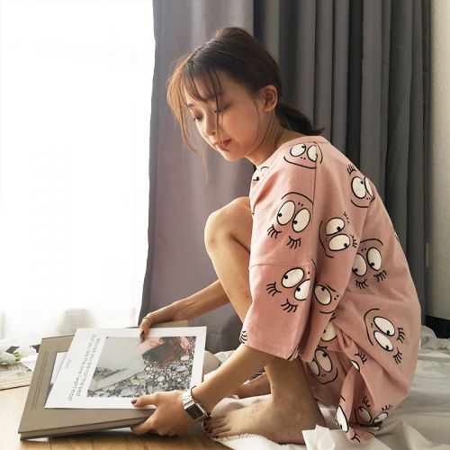 Pyjama pour femme en Coton à manche courte - Ref 2991229