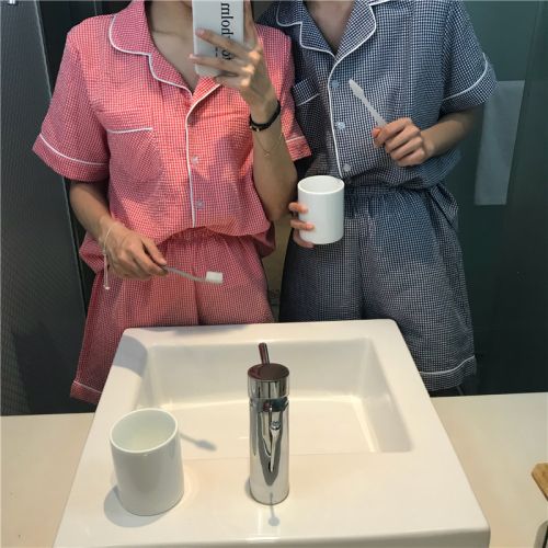 Pyjama pour femme en Coton à manche courte - Ref 2991230