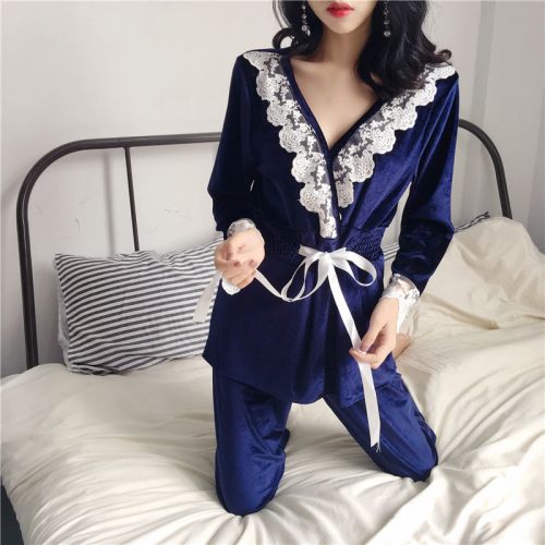 Pyjama pour femme en Polyester à manches longues - Ref 2991232