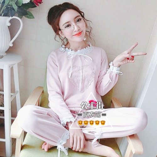 Pyjama pour femme en Coton à manches longues - Ref 2991257