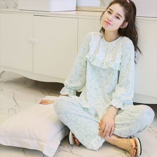 Pyjama pour femme en Coton à manches longues - Ref 2991258