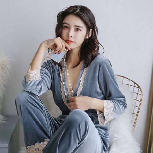 Pyjama pour femme en Polyester à manches longues - Ref 2991259