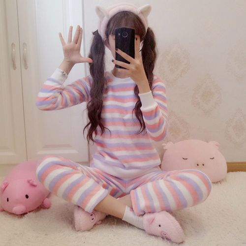 Pyjama pour femme à manches longues - Ref 2991342
