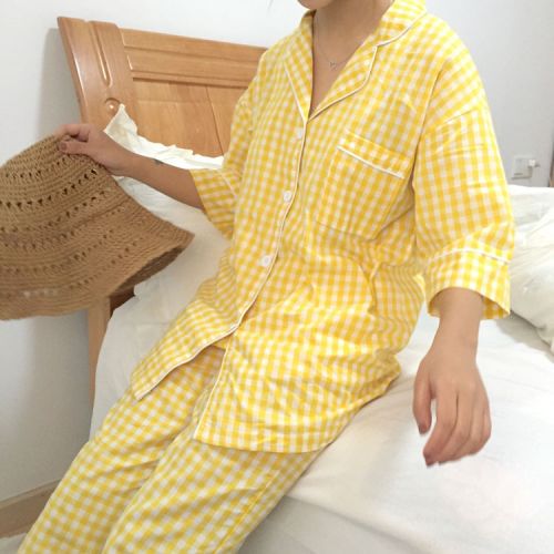 Pyjama pour femme en Coton à manchon moyen - Ref 2991363