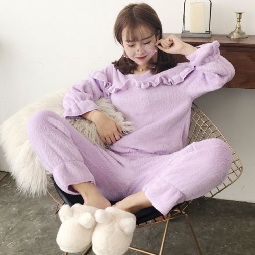 Pyjama pour femme en Polyester à manches longues - Ref 2991487