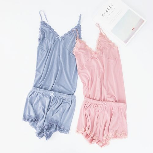 Pyjama pour femme en Viscose à sling - Ref 2991489