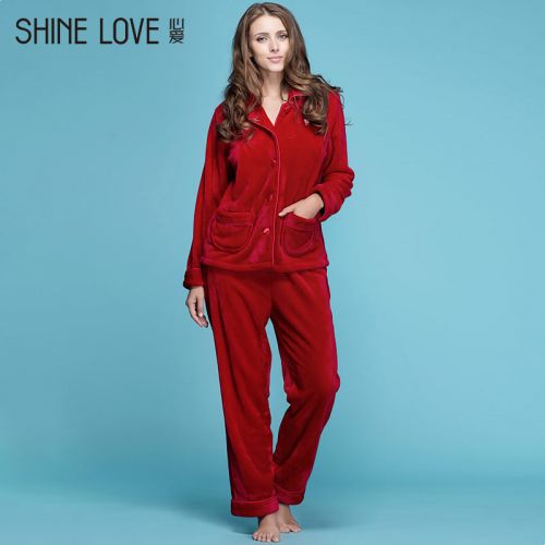 Pyjama pour femme SHINELOVE en Polyester à manches longues - Ref 2991497