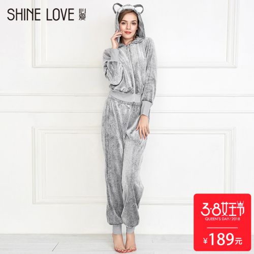 Pyjama pour femme SHINELOVE en Polyester à manches longues - Ref 2991508