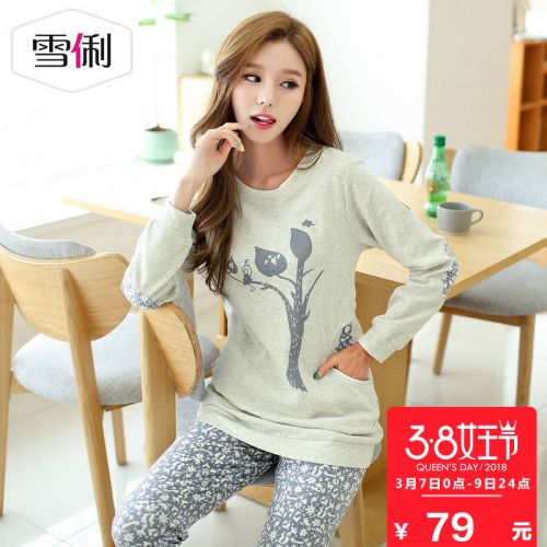 Pyjama pour femme en Coton à manches longues - Ref 2991749