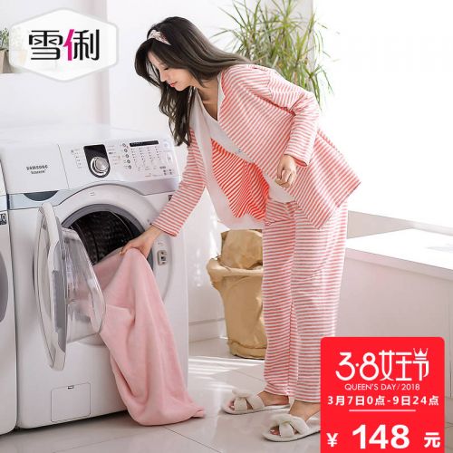 Pyjama pour femme en Coton à manches longues - Ref 2991769
