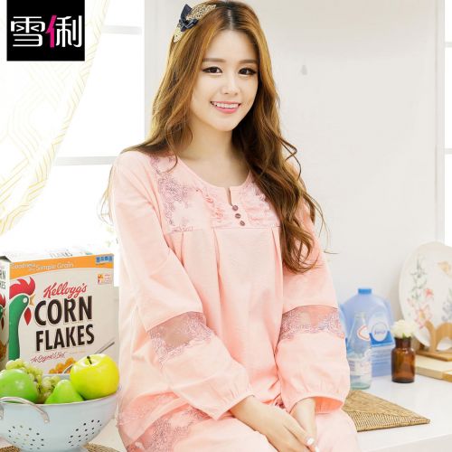 Pyjama pour femme en Coton à manches longues - Ref 2991816