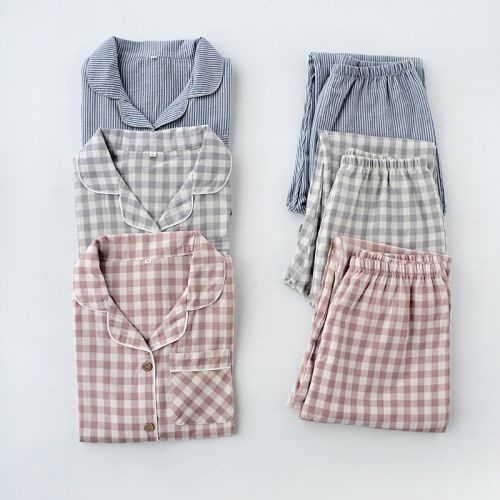 Pyjama pour femme en Coton à manches longues - Ref 2991955