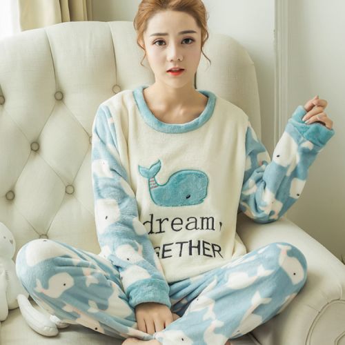 Pyjama pour femme en Polyester à manches longues - Ref 2991957