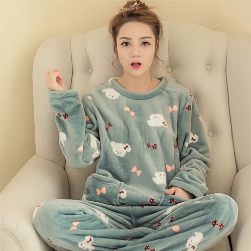 Pyjama pour femme en Polyester à manches longues - Ref 2991971