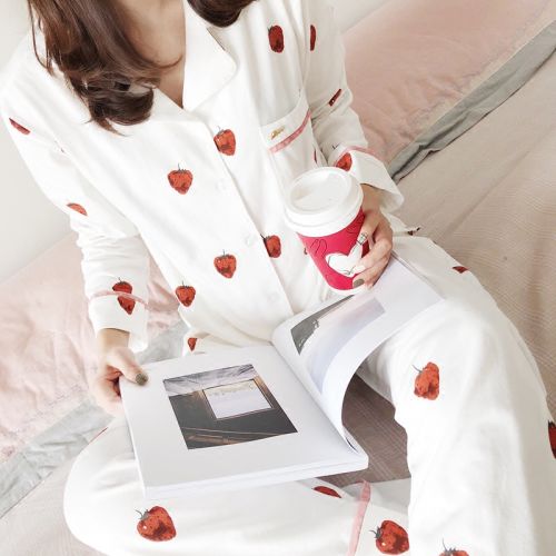 Pyjama pour femme en Coton à manches longues - Ref 2991972