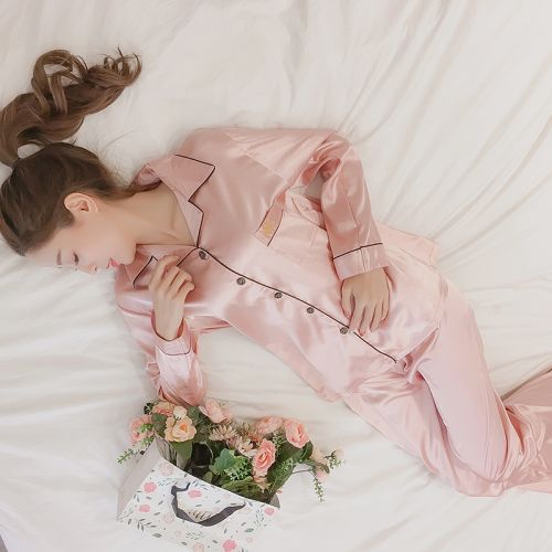 Pyjama pour femme en Coton à manches longues - Ref 2991980