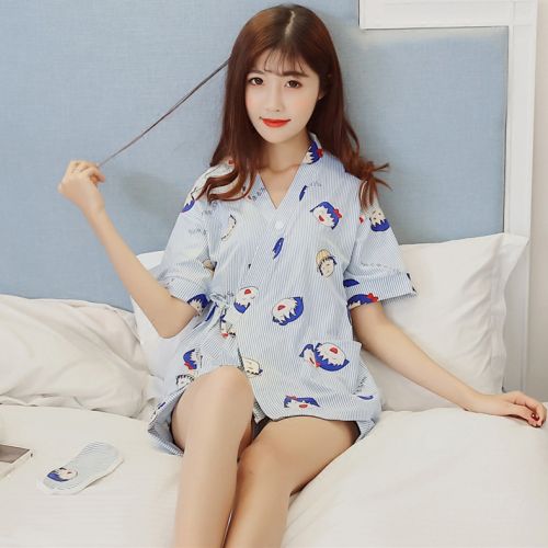 Pyjama pour femme en Coton à manche courte - Ref 2991993