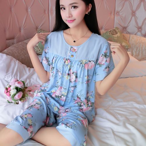 Pyjama pour femme en Viscose à manche courte - Ref 2991995