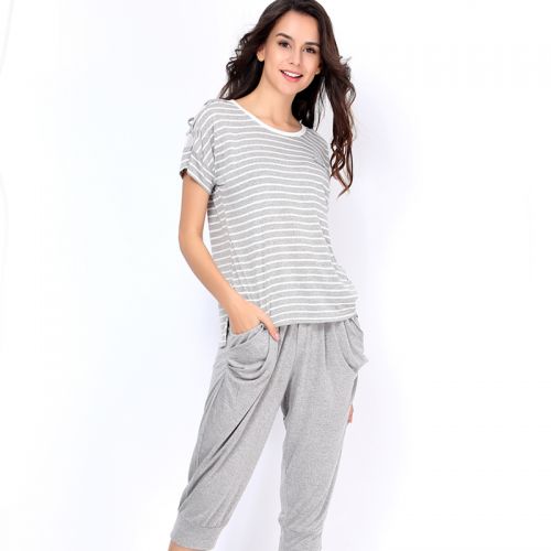 Pyjama pour femme en Viscose à manche courte - Ref 2992107