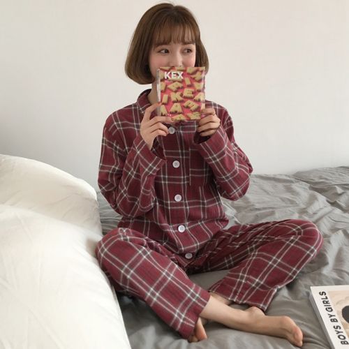 Pyjama pour femme en Coton à manches longues - Ref 2992118