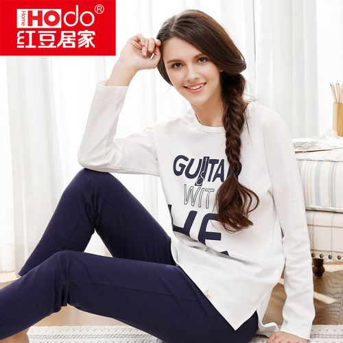 Pyjama pour femme HODOHOME en Coton à manches longues - Ref 2992140