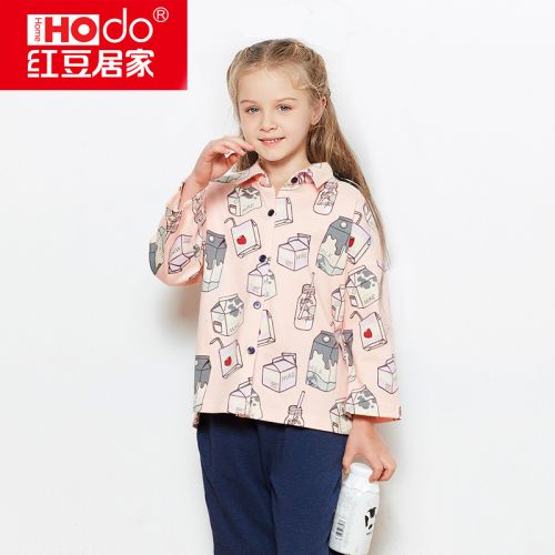 Pyjama pour femme HODOHOME en Coton à neuf manches - Ref 2992162