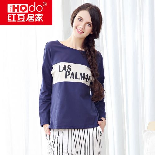 Pyjama pour femme HODOHOME en Coton à manches longues - Ref 2992183