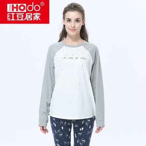 Pyjama pour femme HODOHOME en Coton à manches longues - Ref 2992184