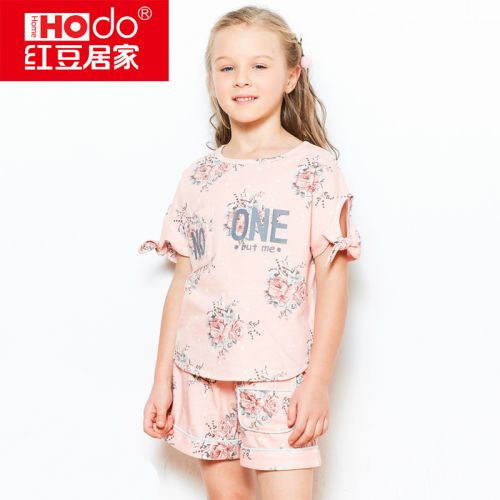 Pyjama pour femme HODOHOME en Coton à manche courte - Ref 2992232