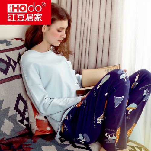 Pyjama pour femme HODOHOME en Coton à manches longues - Ref 2992253