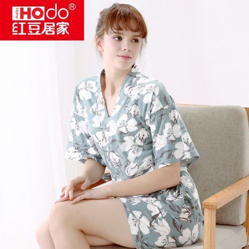 Pyjama pour femme HODOHOME en Coton à manche courte - Ref 2992273