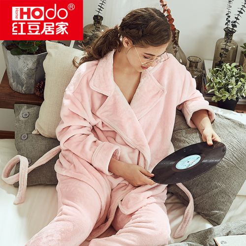 Pyjama pour femme HODOHOME en Polyester à manches longues - Ref 2992285
