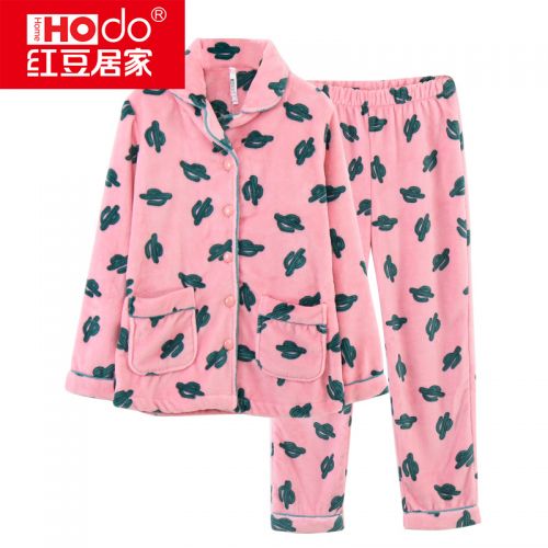 Pyjama pour femme HODOHOME en Polyester à manches longues - Ref 2992311