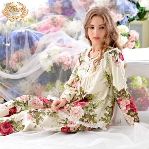 Pyjama pour femme en Coton à manches longues - Ref 2992393