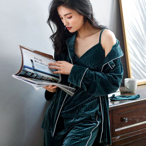 Pyjama pour femme en Polyester à manches longues - Ref 2992411