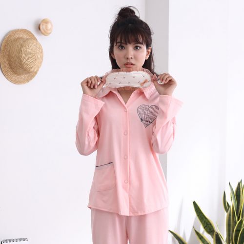 Pyjama pour femme en Coton à manches longues - Ref 2992419