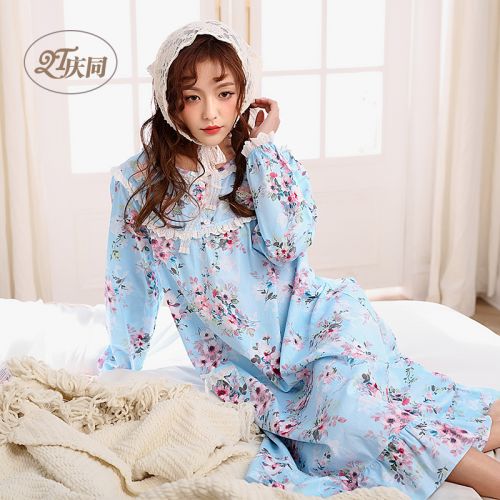Pyjama pour femme en Coton à manches longues - Ref 2992436
