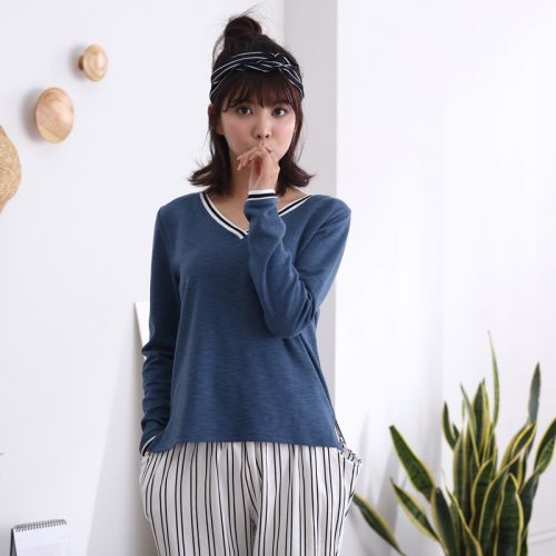 Pyjama pour femme en Coton à manches longues - Ref 2992438