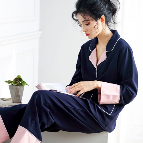 Pyjama pour femme en Coton à manches longues - Ref 2992442