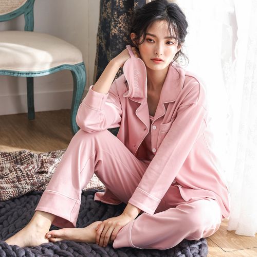 Pyjama pour femme en Coton à manches longues - Ref 2992454